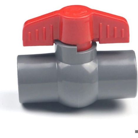 Vanne À Bille - PVC - DN15 - Raccord Collé - Pour Systèmes D'irrigation Et De Canalisations - 1 Pièce (1/5)