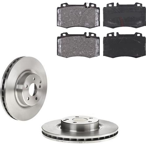 KIT FRENI ANTERIORI compatibile con MERCEDES-BENZ CLS (C219) - DISCHI + PASTIGLIE OEM: P 50 053 / 17393 /SOSTITUZIONE DIRETTA/BASSA POLVERE/SILENZIOSO (1/5)