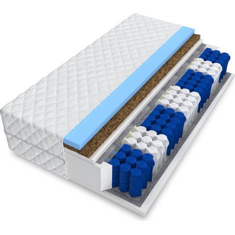Matratze TITAN MAX 9 Zonen 120x200 Premium Hybrid FOAM 27 cm Taschenfederkern KOKOS H2 H3 (1/5)
