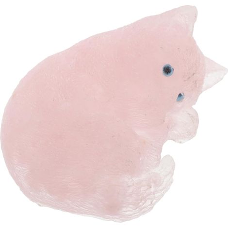 Kristallfigur Kätzchen-Ornament Kleine Katzenskulptur au Kristall Tischdekoration für (1/5)
