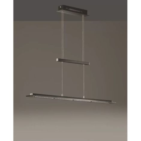 Suspension Led filaire sable noir et verre fumé - Fischer & Honsel - Scalea (1/3)