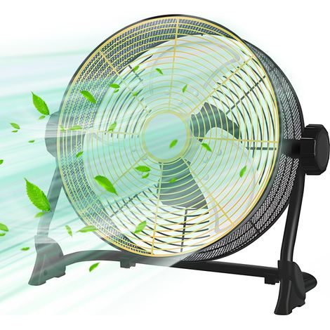 Ventilateur portable – Tête inclinable 130°, 2 modes, 12 vitesses, minuterie 12 h, écran LED, sans fil, batterie rechargeable, poignée – Maison, bureau, voyages
