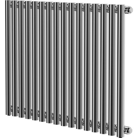 Wholesale Domestic Sinclair Chrome 600mm x 795mm Horizontal Single Panel Radiator (1/5)