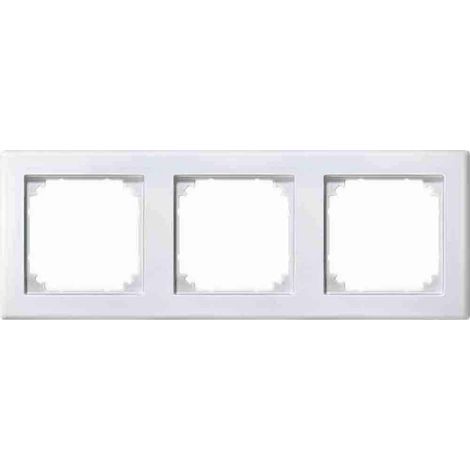 MERTEN 484319 PLAQUES DE FINITION M-SMART, 3 POSTE, BLANC MAT