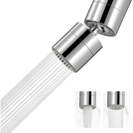Der Robinet Parfait, der Pivot Culinaire à 360°, Doppelfunktion, der Wechsel des Robinet, der Fil Femelle 55/64'', Silber (1/5)