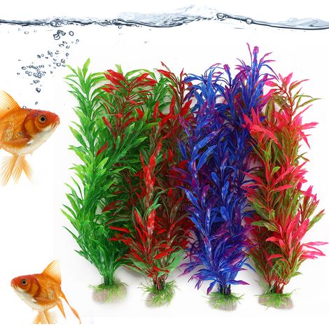 Magnifiques plantes artificielles pour aquarium, plantes aquatiques décoratives en plastique. (1/5)