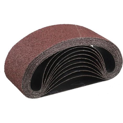 UlisemBande Abrasive 75x 533 mm,10PCS 40 grain Ensemble de Bandes Abrasives (1/4)