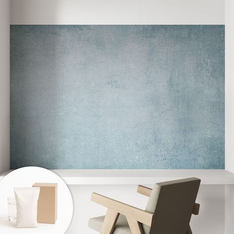 Papier peint intissé mural avec imprimé motifs décoratifs - style contemporain - Colle incluse gratuite Béton gris 104x70 cm (1/5)