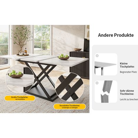 Set de cuisine (5 pièces), ensemble de table à manger démontable pour 4 personnes.Table à manger avec 4 chaises de salle à manger. Les chaises de salle à manger sont faites de velours noir. (1/5)