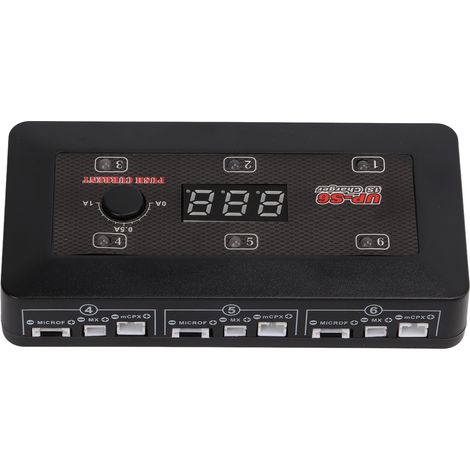 Chargeur de batterie pour drone RC S6 UP‑S6AC, indicateur vocal LED, sortie USB 5V 2.1A, compatible batterie lithium LiPo 3.7V (1/5)