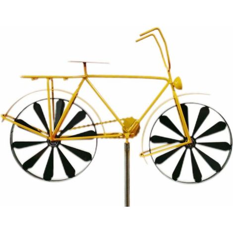 GIROUETTE Metallique - Bicycle – résiste aux intempéries – Effet Antique – Très Belle décoration de Jardin (1/4)
