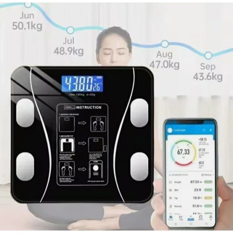 Bilancia Pesapersone Digitale Bluetooth Smart LCD 180Kg Precisione App (1/4)