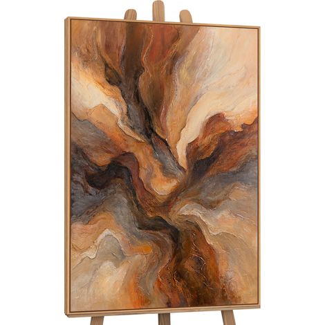 Gemälde Blitz der Ewigkeit Rahmen Eichefarben 120x80 cm (1/5)