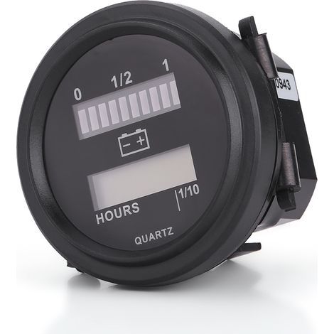Indicateur de Batterie LED Digital avec Horamètre pour Kart de Golf 12V/24V/36V/48V/72V (1/5)