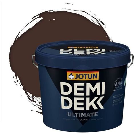 Peinture Bois - DEMI DEKK ULTIMATE - Satinée - RAL 8017 - Brun Chocolat - 3L (1/2)