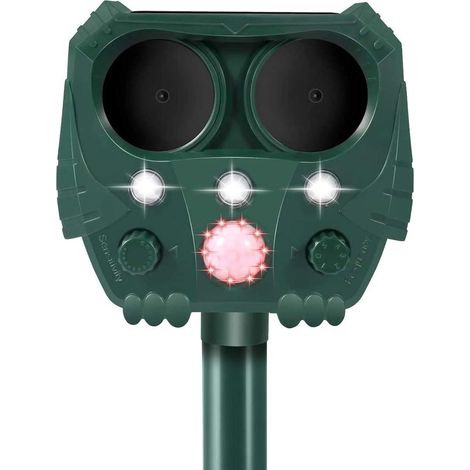Répulsif solaire pour chats, répulsif pour animaux à ultrasons, répulsif pour animaux de jardin (1/5)