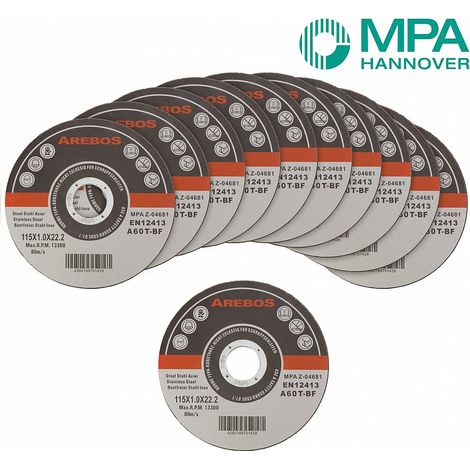 200 x Metal Cutting Discs 1mm Ultra Thin 4 1/2" 115mm Angle Grinder Disc Steel (1/5)