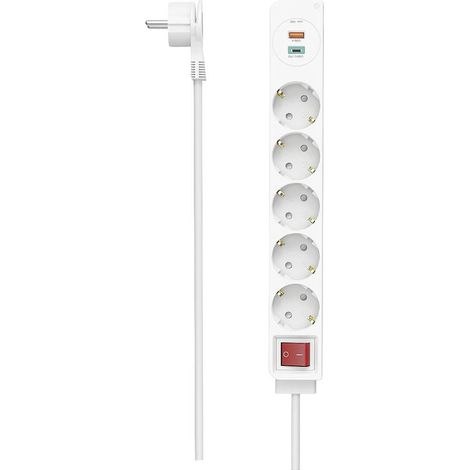 Hama 00223186 Multipresa con interruttore Bianco Schuko 1 pz. (1/4)
