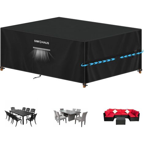 Abdeckhaube Gartenmöbel 250x150x90cm, 420D Oxford, Wasserdicht, Winddicht (1/5)
