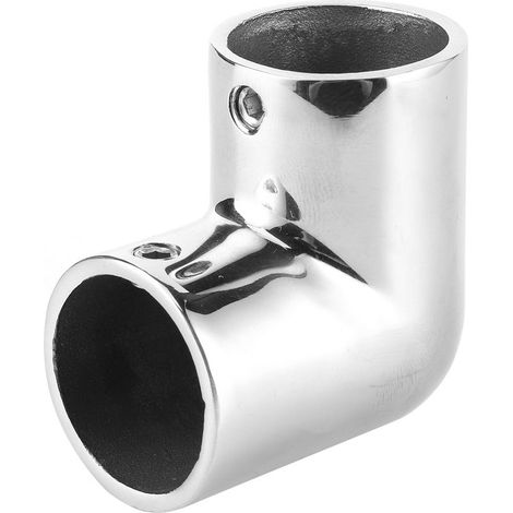 Raccord de tuyau bateau marine yachting coude 90° joint tube acier inoxydable accessoire rambarde 22mm/0.9in (1/5)