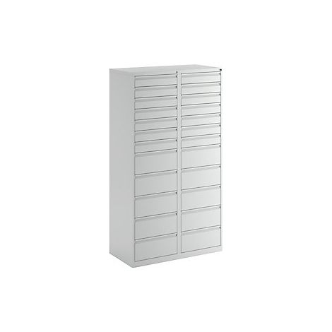 Cajonera  acero  H x A x P 1800 x 1000 x 500 mm  24 cajones 