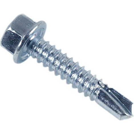 Vis autoperceuse tête hexagonale à embase - 6,3 x 80 mm Zingué - BIVI (1/4)