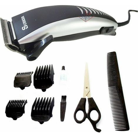 Trade Shop - SURKER SK-5602 ELEKTRISCHE HAARSCHNEIDER-RASIERMASCHINE 4 KÄMME SCHERE KAMM -