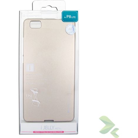 Funda Mercury I-Jelly para Huawei P8 Lite (Dorada)