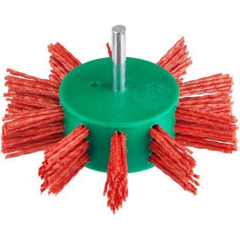 Connex COM219100 Brosse éventail Nylon Rouge 100mm