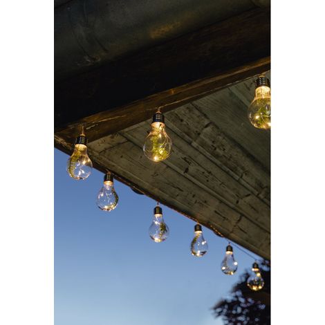 Guirlande solaire 15 ampoules, feuilles décoratives et lueur dorée pour une ambiance naturelle (1/4)