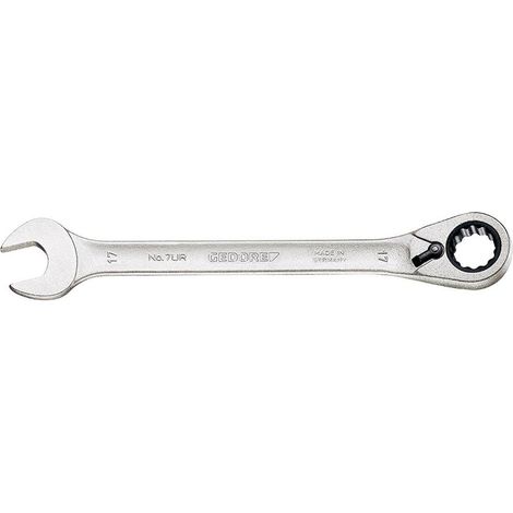 Chiave a bussola a cricchetto 7 UR SW 10mm L.160mm, a commutazione, anelli con angolo di 13 gradi (1/5)