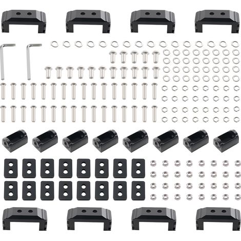 8x Bracket Fixation pour Projecteurs LED maXpeedingrods Crosshair 5 Pouces Alu (1/5)