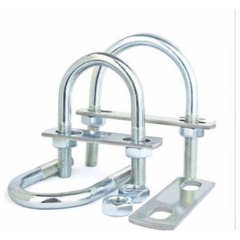2pcs Boulons en U - Excellente résistance à la corrosion Filetage net et précis - Fixation tuyauterie et supports - M6x20x50mm (1/4)