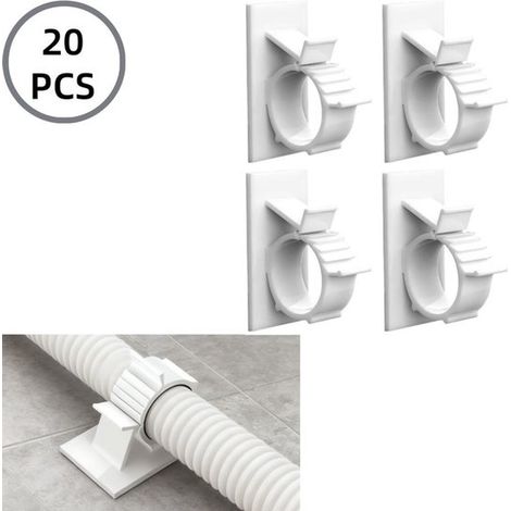 20 clip per cavi autoadesive, clip per cavi da esterno, supporti per tubi flessibili, organizzatore per tubi dell'ossigeno, gestione cavi regolabile K (1/5)
