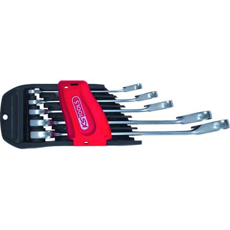Set chiavi a cricchetto KS TOOLS TOOLS DUO Gearplus - 5 pezzi - Cricchetto ad occhiello e forcella 503.5905