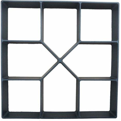 Moule à Pavage Plastique 40 x 40 cm pour Garden Terrasse Allée Patio Jardin Trottoirs Chemin de Pavage en Ciment Béton Moule à Pavé Réutilisable Moule de Coffrage Bricolage-- (1/5)