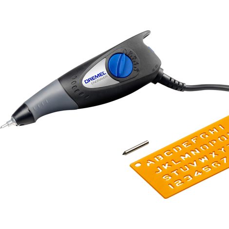 Dremel 290 Multifunktions Gravurgerät, 35 Watt, Multifunktionswerkzeug Set mit 2 Zubehören zum Gravieren in Holz, Glas Keramik, Metall, Kunststoff, Holz und Leder