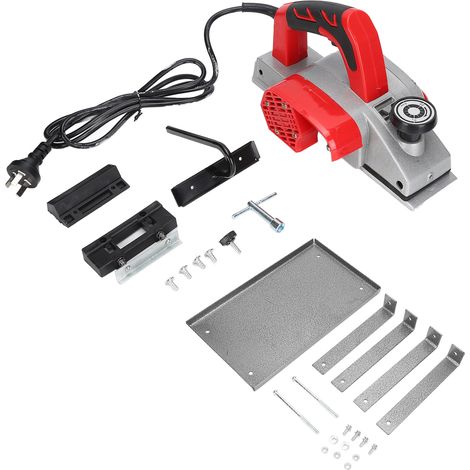 Lot multifonction rabot électrique avec support rabot réversible réglage profondeur 16000 tr/min 1000W prise AU 220V (1/5)
