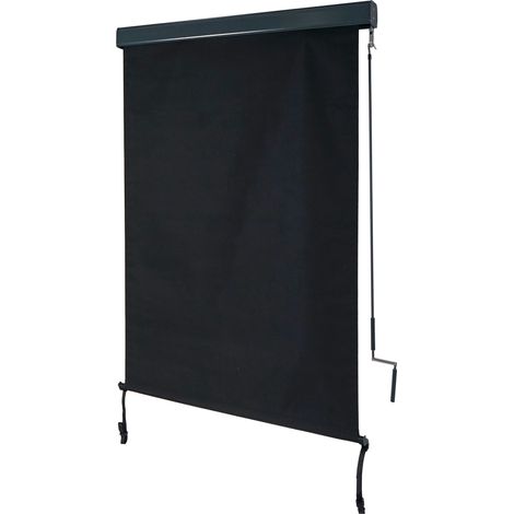Store enrouleur vertical HHG-621, store extérieur, Protection anti-UV 50, 250x100 cm, anthracite