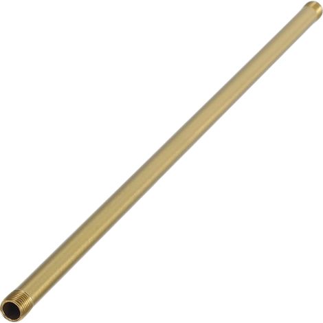 Threaded Rod for Lamp: Brass and Copper Hollow Connector 11.9 Inches - DIY, Repair, Compatible with Socket and Tube for Home and Commercial Lighting