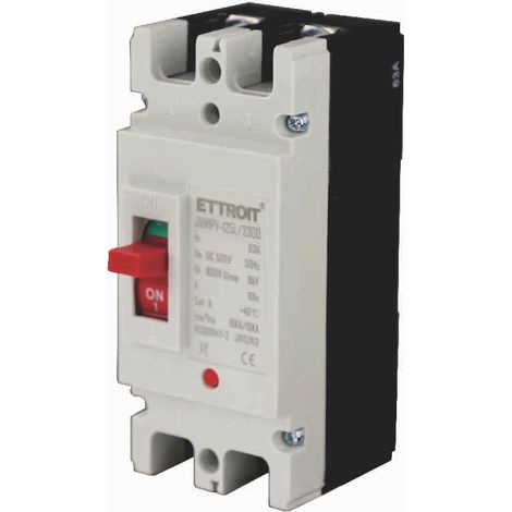 ETTROIT JX15263 MCCB Interruttore Scatolato Magnetotermico 2P 63A DC 500V-10KA (1/3)
