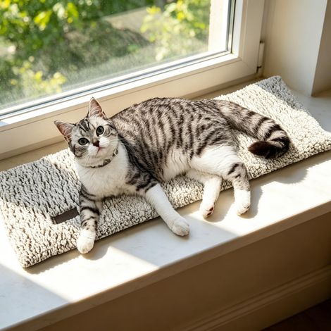 Tapis Chauffant pour Chat Coussin Couverture sans électricité - Panier Doux et sécurisé pour Votre Animal - pour Petits Chiens et Chat 90 x 28 cm (1/5)