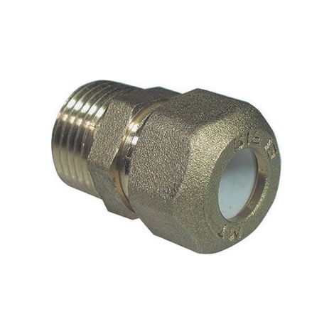 NIPPLE MASCHIO BICONO PER RAME CON OGIVA TEFLON TIEMME- 1/2 x 12R- TIEMM- pezzi 1