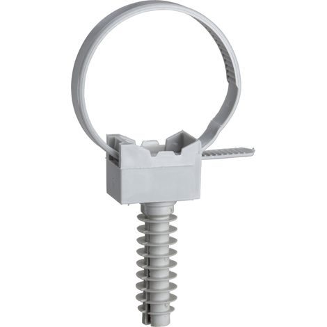 Mureva FIX - Instacables pour conduits Ø16-32 mm - Gris - avec Cheville filetée