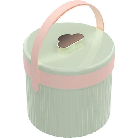 Bac à glaçons avec couvercle et seau de rangement, poignée, démoulage facile, moule à mini-glaçons en silicone alimentaire souple blanc (1/5)