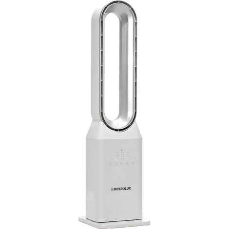 TrAdE Shop Traesio - Ventilatore A Torre 91cm 50w Bianco Senza Pale Silenzioso Oscillante Digitale Telecomando - (1/4)
