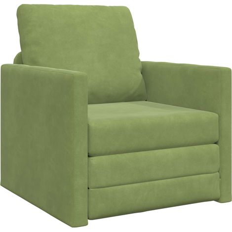 Maison Exclusive - Schlafsofa Hellgrün 74 x 77 x 81 cm Samt