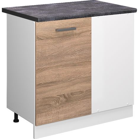 Meuble d'angle R-Line, Sonoma, 86 cm , PT Anthracite, Vicco