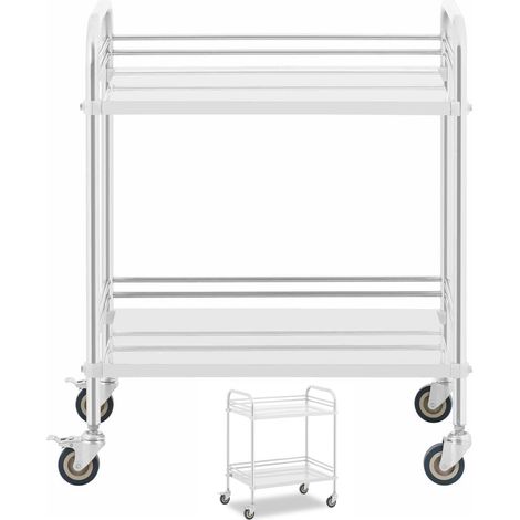 Charriot médical - Steinberg Systems - 2 tablettes - Capacité de charge totale : 20 kg (1/5)