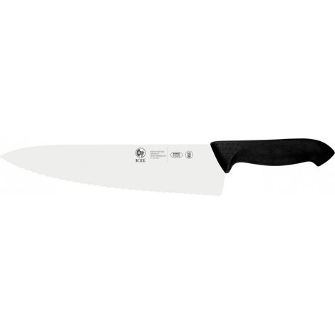 Icel Horeca Prime tranciante dentato professionale acciaio inox nero 25 cm